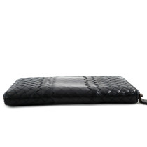 Bottega Veneta Portafoglio Pelle Marrone e Blu