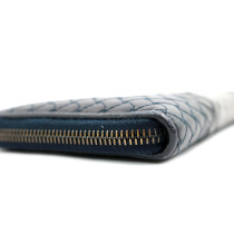 Bottega Veneta Portafoglio Pelle Marrone e Blu