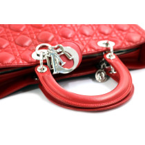 Dior Lady Dior L Pelle Rossa