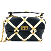 Valentino Roman Stud Pelle Nera e Bianca