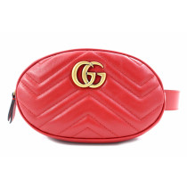 Gucci Marsupio Marmont Pelle Matelasse Rossa