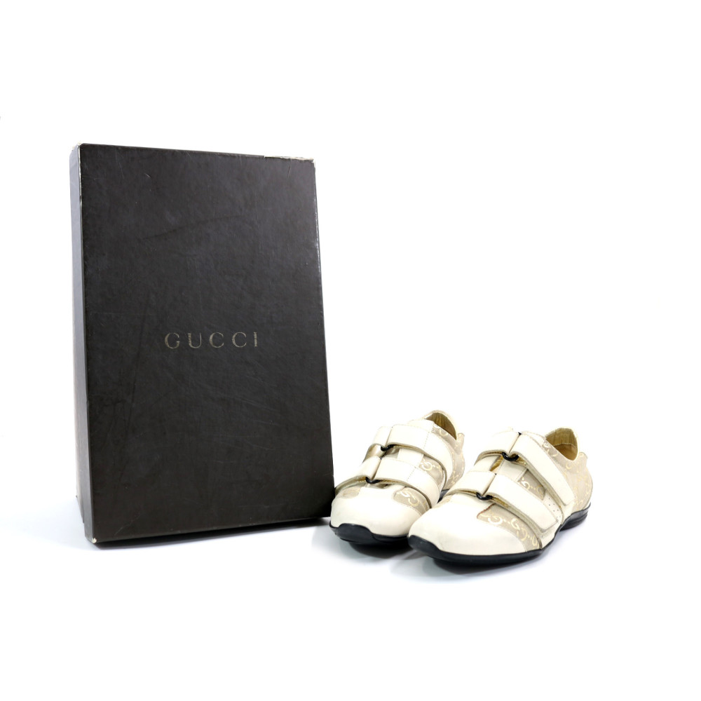 Gucci Sneakers GG Beige e Pelle