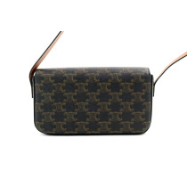 Celine Triomphe Long Pelle Marrone