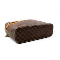 Celine Vanity Bag Vintage Macadam Tela Marrone