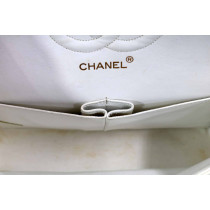 Chanel Classica Media Vintage Pelle Bianca