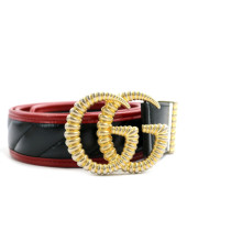 Gucci Cintura Pelle Nera e Rossa