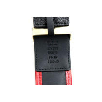 Gucci Cintura Pelle Nera e Rossa