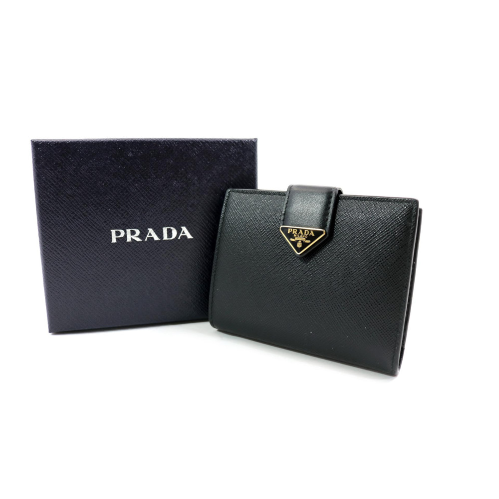 Prada Portafoglio Pelle Nera