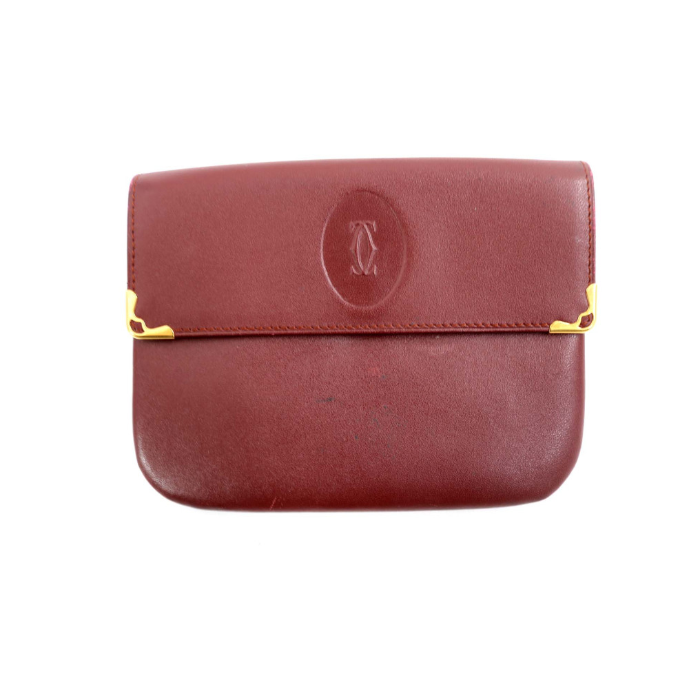 Cartier Pochette Pelle Bordeaux
