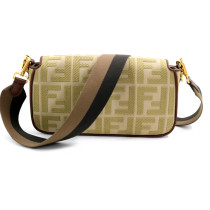 Fendi Baguette Tela Verde Chiaro