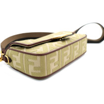 Fendi Baguette Tela Verde Chiaro