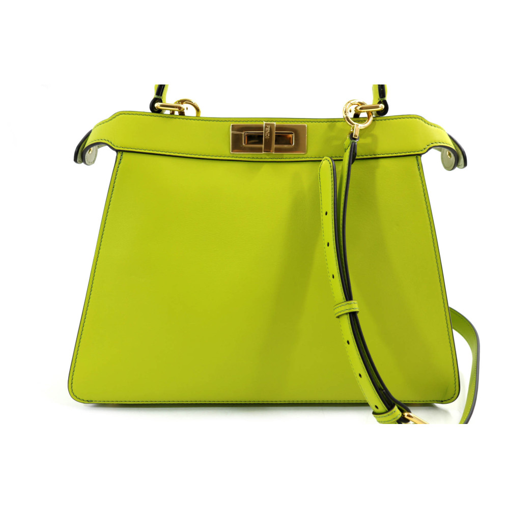 Fendi Peekaboo Pelle Verde Lime