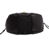 Prada Shopping Bag Pelle e Tessuto Nero