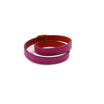 Hermés Bracciale Pelle Viola e Arancio