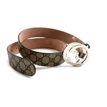 Gucci Cintura 85 GG lucida beige