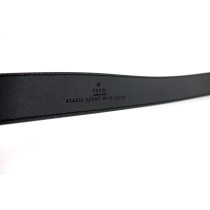 Gucci Cintura 80 GG opaca pelle nera