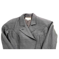 Dior Tailleur Giacca e Gonna Lana e Seta Grigia