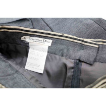 Dior Tailleur Giacca e Gonna Lana e Seta Grigia