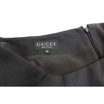 Gucci Tailleur Giacca e Gonna Lana e Seta Nera