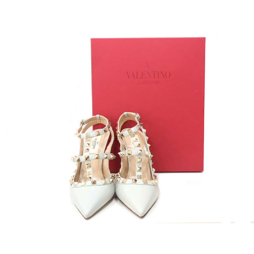 Valentino Escarpins Gris Clair