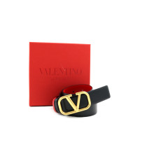 Valentino Cintura Pelle Nera e Rossa