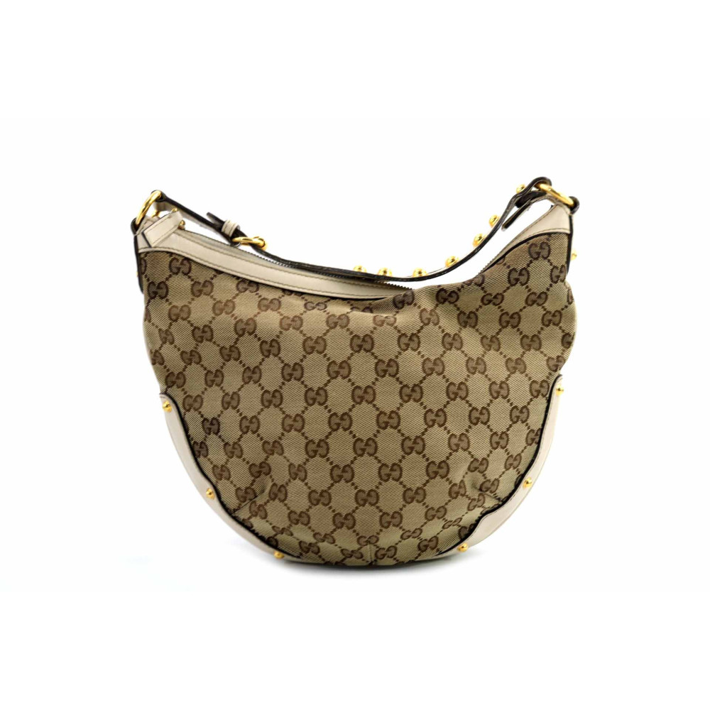 Gucci Hobo Half Moon GG Beige