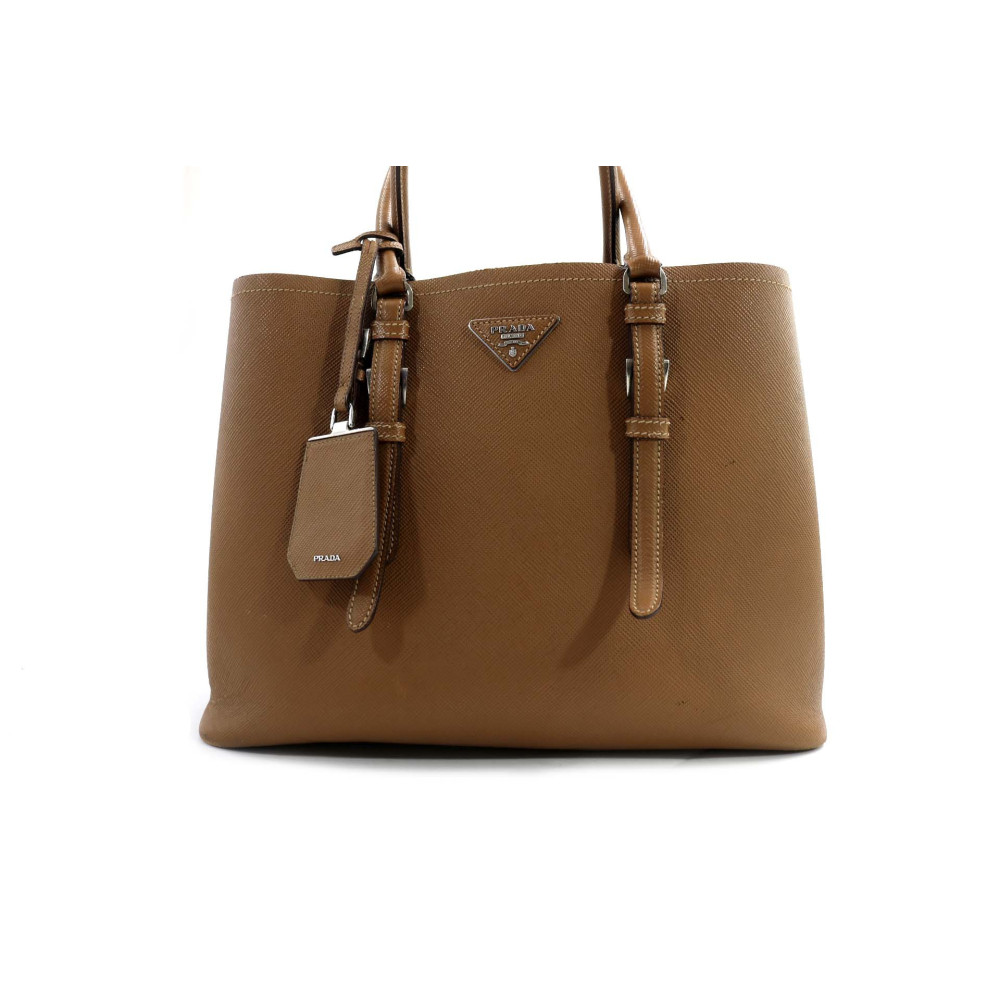 Prada Double Pelle Saffiano Beige