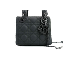 Dior Lady Dior Mini Pelle Nera