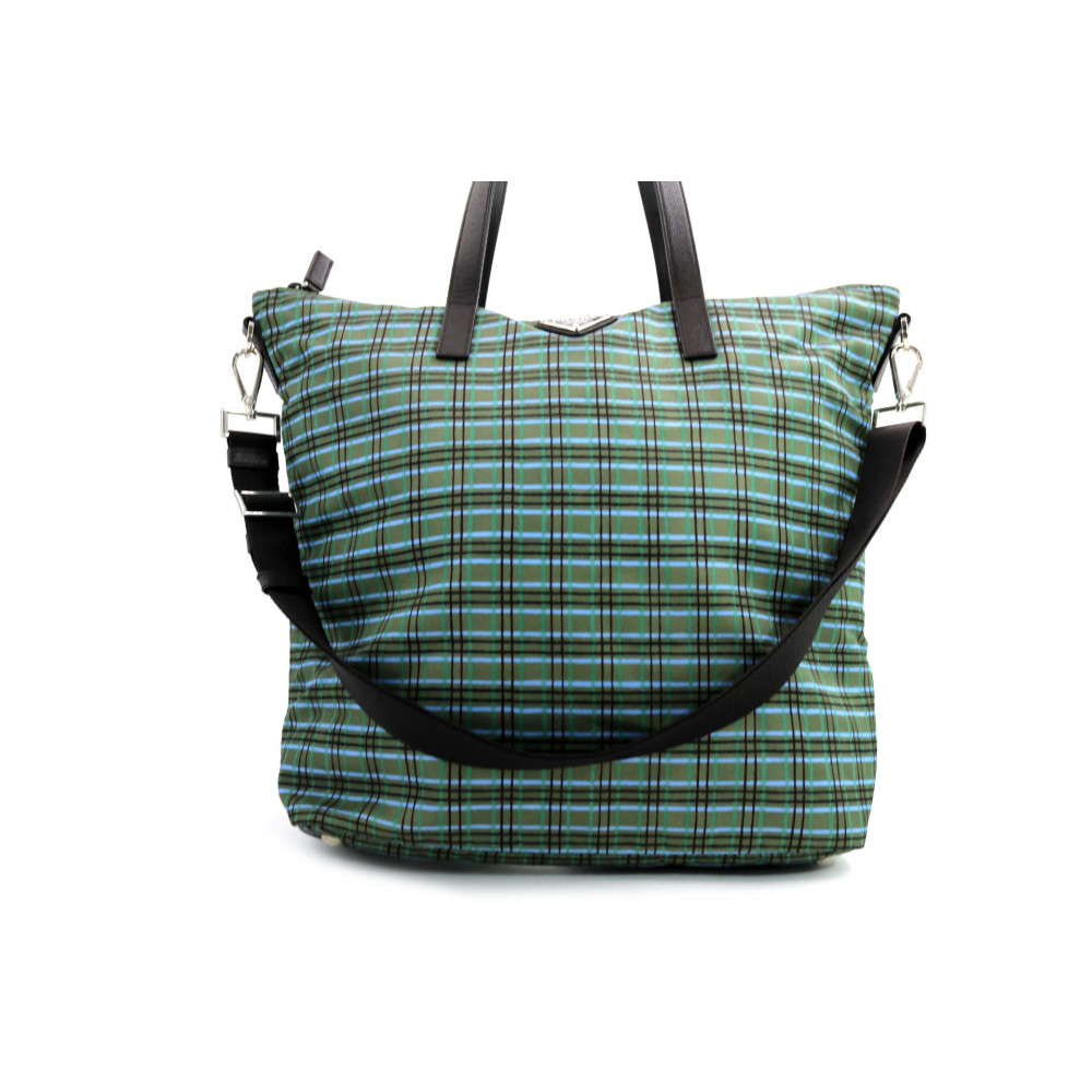 Prada Tote Bag Nylon Verde e Nero