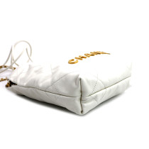 Chanel 22 Mini Pelle Bianca