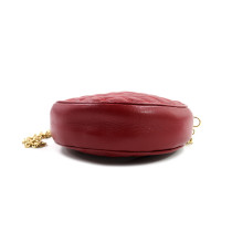 Dolce & Gabbana Pochette Disco Rotondo Pelle Bordeaux