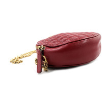 Dolce & Gabbana Pochette Disco Rotondo Pelle Bordeaux