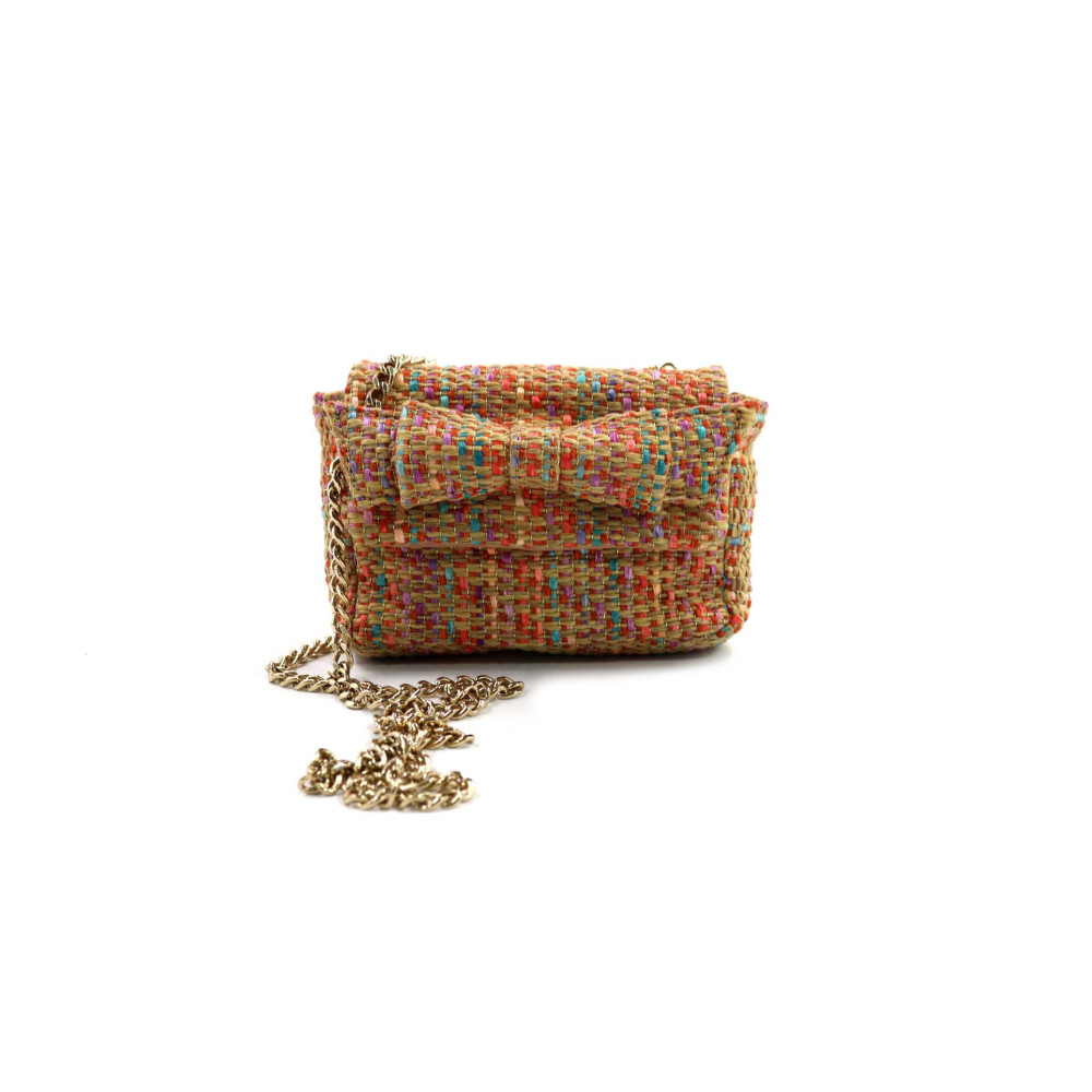 Red Valentino Pochette Rafia Multicolor
