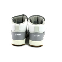 Dior Sneakers High-Top B27 Pelle Grigio Blu