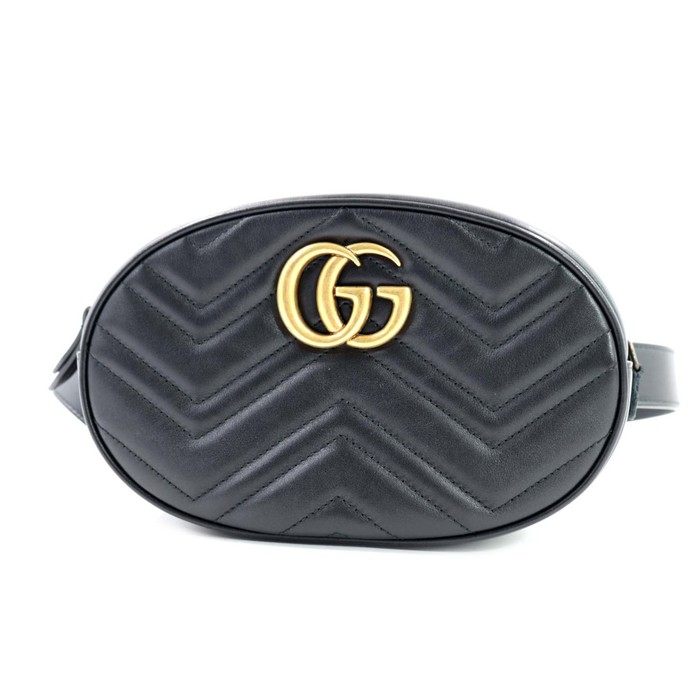 Gucci Marsupio Marmont Pelle Nera