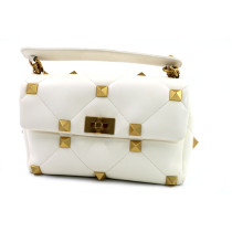 Valentino Roman Stud Pelle Bianca