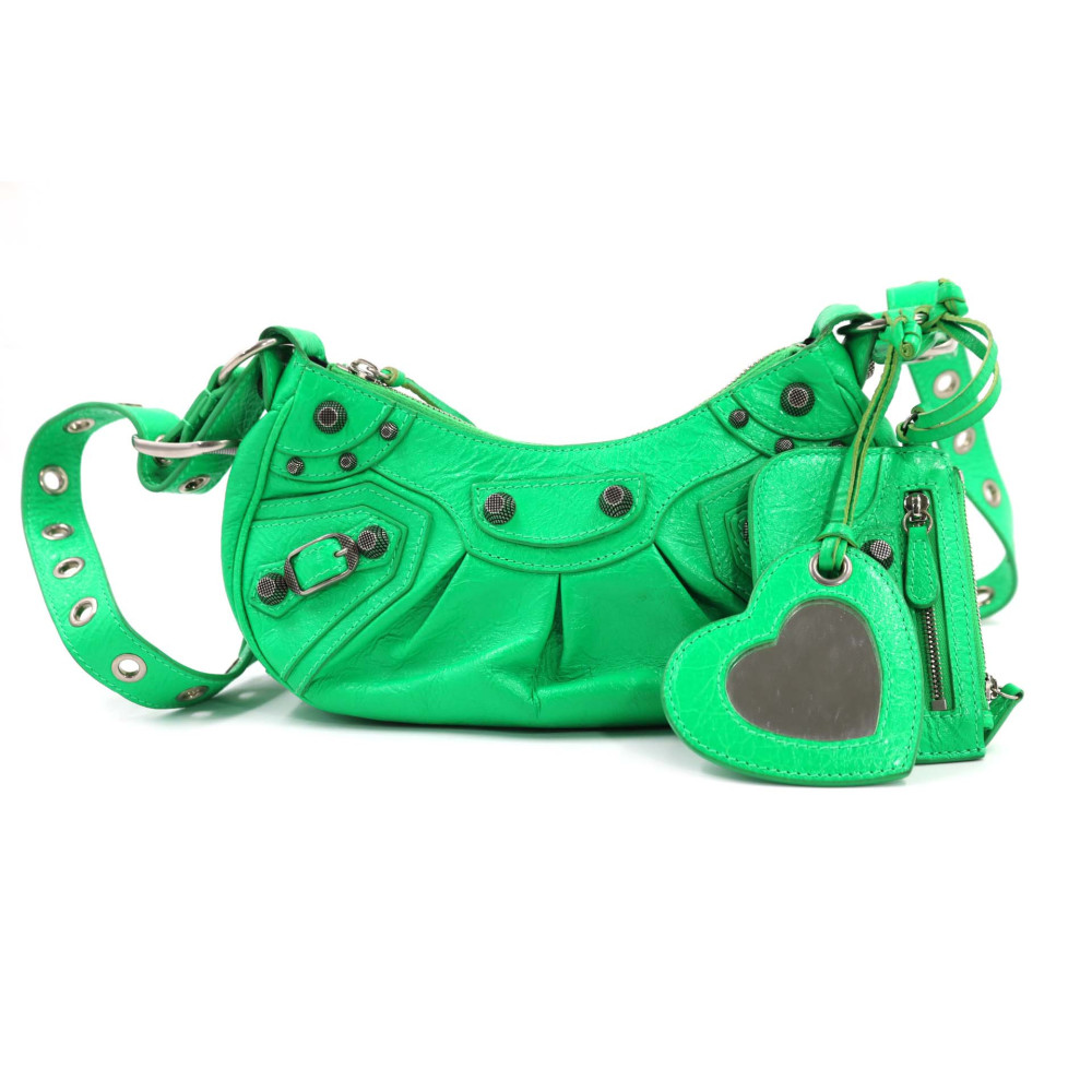 Balenciaga Le Cagole XS Cuir Vert