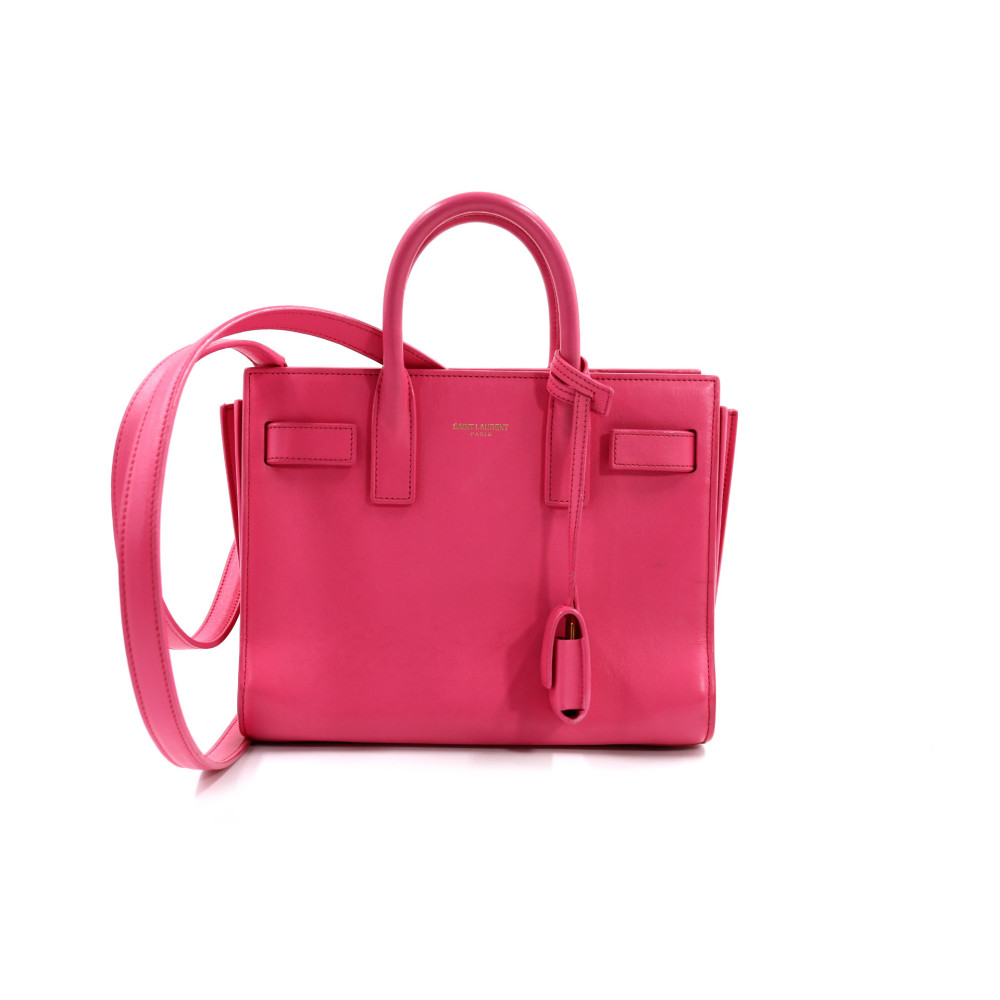 Saint Laurent Sac de Jour Pelle Rosa