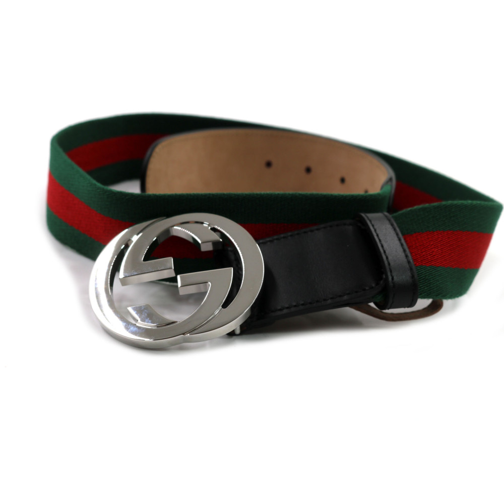 Gucci Cintura Web Rossa e Verde