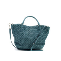 Miu Miu Shopping Matelasse Pelle Azzurra