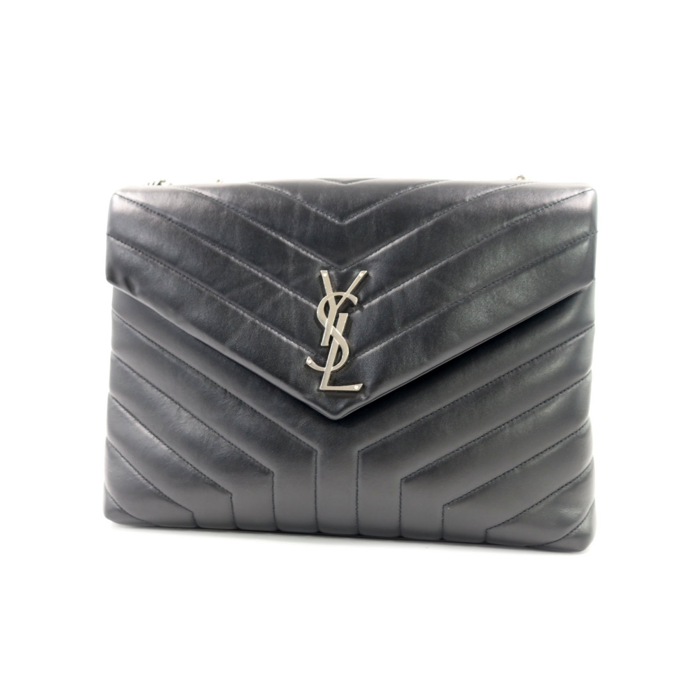 Saint Laurent Lou Lou Media Pelle Nera