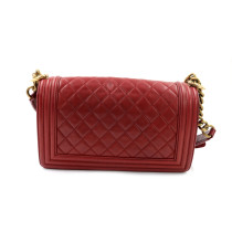 Chanel Boy Pelle Rossa
