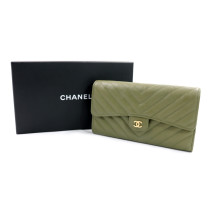 Chanel Portafoglio Pelle Verde