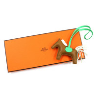 Hermes Accessorio Rodeo PM Pelle Cammello e Verde