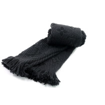 Louis Vuitton Sciarpa Lana e Seta Nera