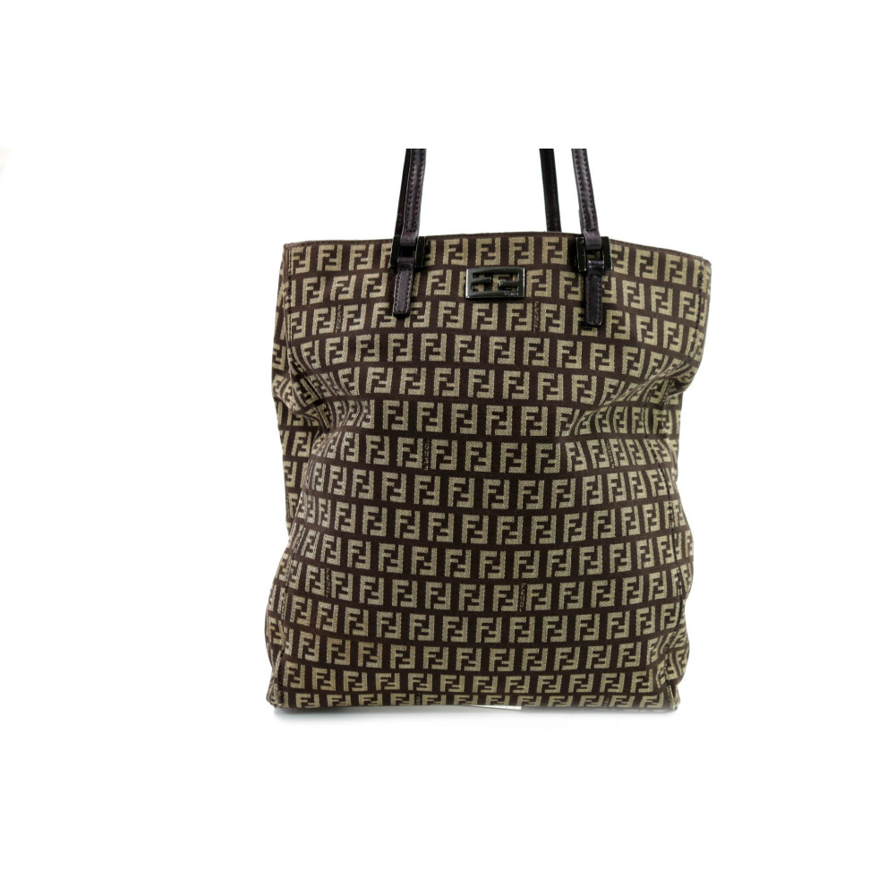 Fendi Tote Bag Vintage Zucchino Marrone
