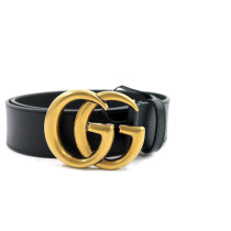 Gucci Cintura 80 GG opaca pelle nera