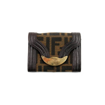 Fendi Portafoglio Zucca Marrone