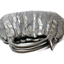 Prada Ardesia Pelle e Tessuto Grigio Antracite