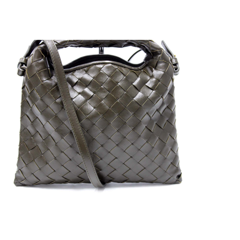 Bottega Veneta Hop Mini Pelle Verdone
